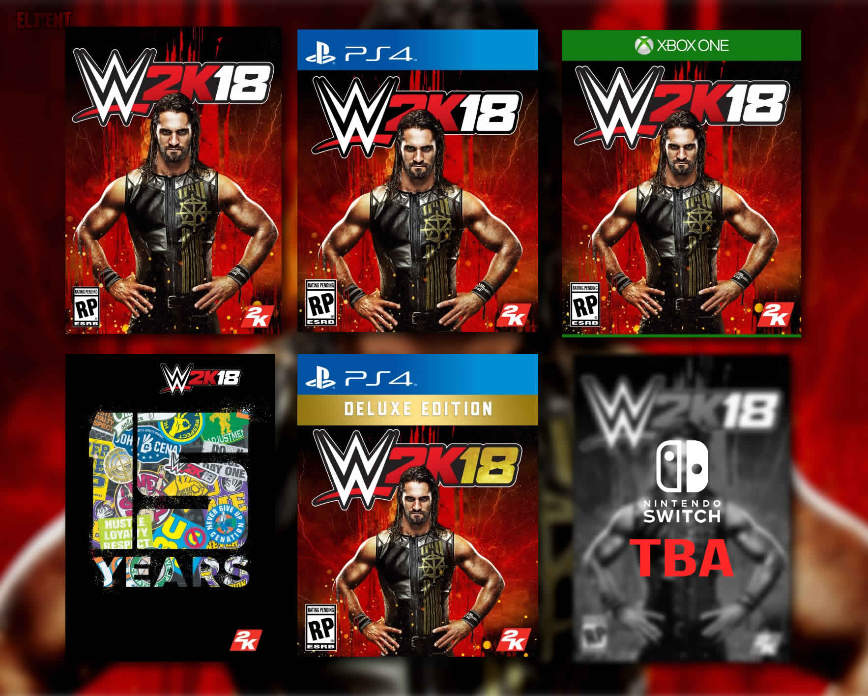 Wwe 2k18 All Covers 