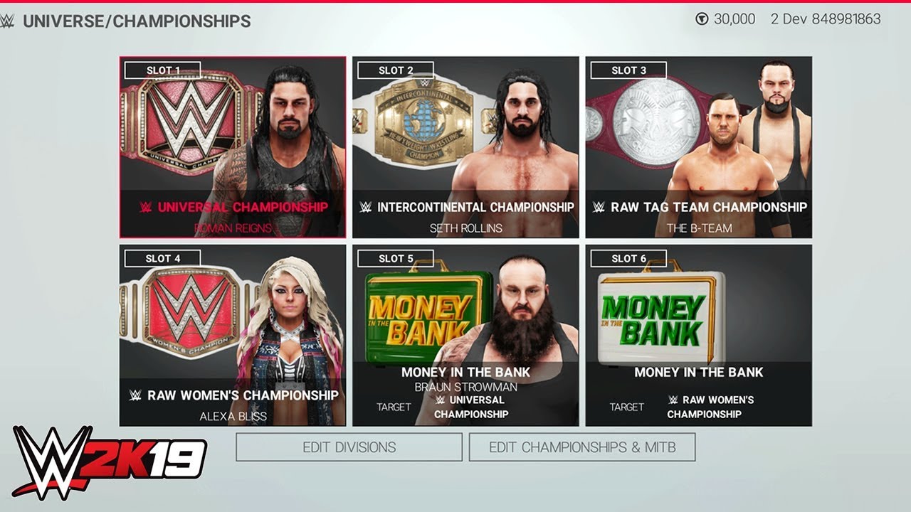 Wwe 2k19 Official In Game Roster Main Menu All Modes Everything Revealed • Elementgames